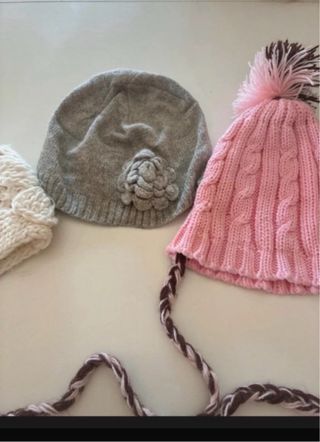 Lote 3 gorros niños 5-8 años