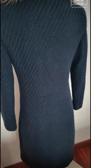 Abrigo largo azul S/M