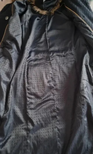 Abrigo largo azul S/M