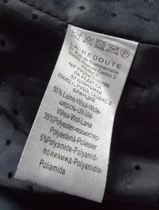 Abrigo largo azul S/M