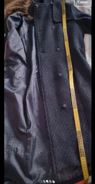 Abrigo largo azul S/M