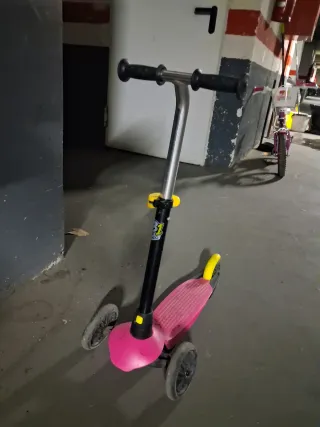 Patinete 3 ruedas niña rosa