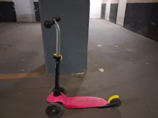 Patinete 3 ruedas niña rosa