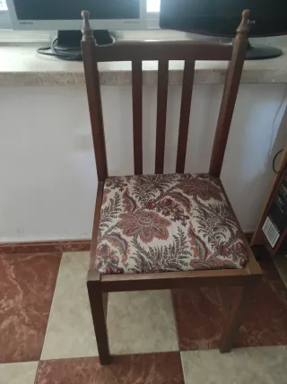 Silla vintage tapizada