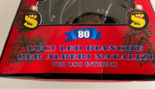 Catena luminosa LED per albero di Natale