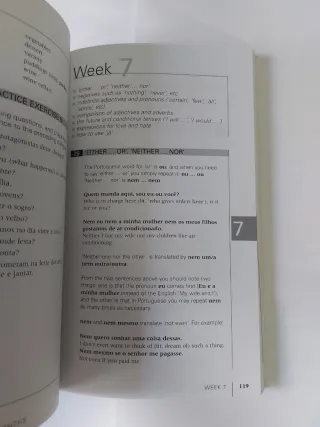 Portuguese in three months.