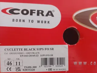 Zapatos de seguridad COFRA Talla 46 Nuevos