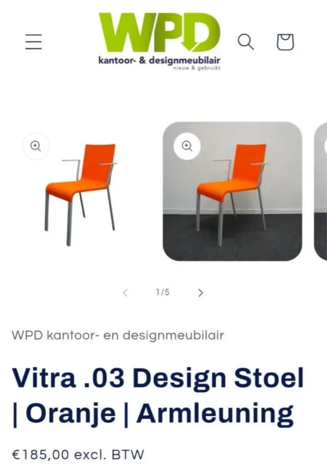 Sedie da bar/ristorante arancione