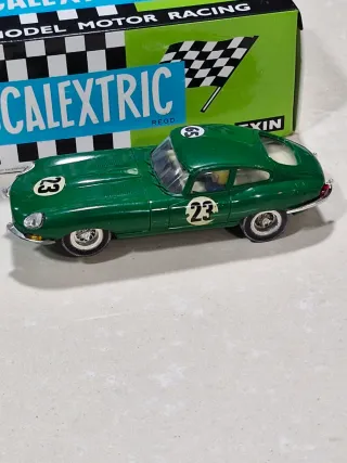 Scalextric EXIN Coche Verde Jaguar E-Type