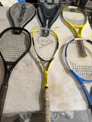 Conjunto 4 raquetas frontón/tenis