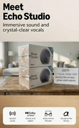 Coppia di altoparlanti Amazon Echo Studio neri