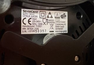 Pieza Exprimidor Silver Crest SZPH 130 A1 LIDL