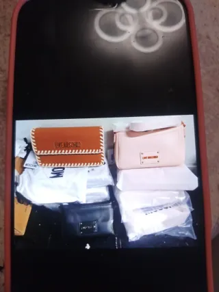 Bolsos Love Moschino Beige y Rosa