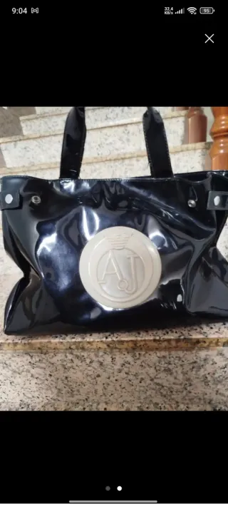 Borsa Armani vernice nera