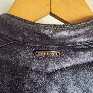 Cazadora Guess Metalizada Azul Noche