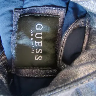 Cazadora Guess Metalizada Azul Noche