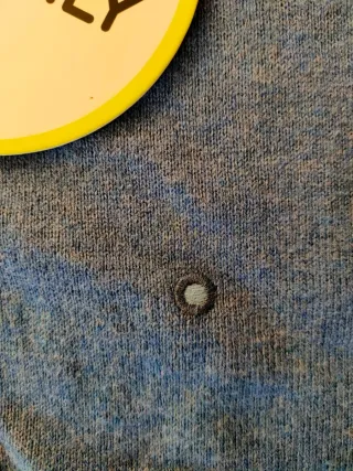 Maglione cotone Shockly blu e grigio