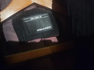 Chaquetón largo Springfield negro talla L 40