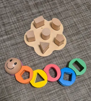 Juguete Montessori Madera Puzzle Flor