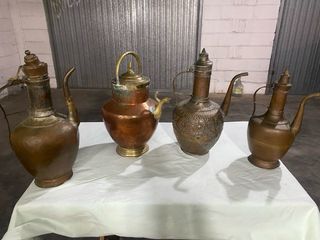 Set 4 Brocche Antiche Rame