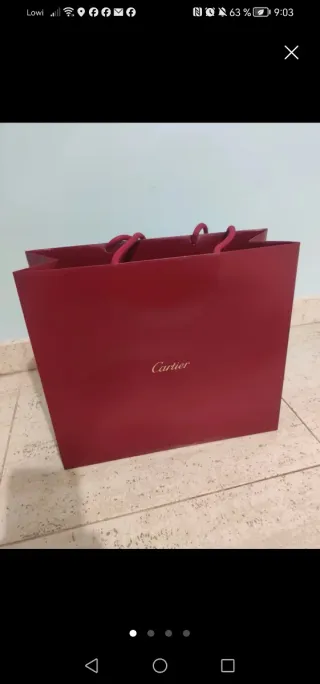 Bolsa Cartier Sin Uso