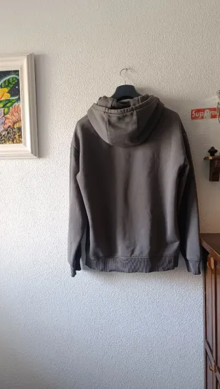 Sudadera Zara Gris Talla L