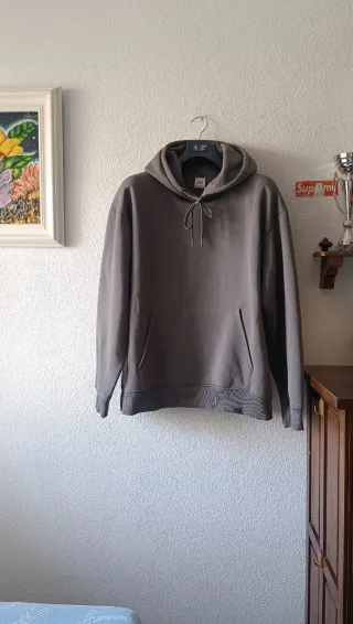 Sudadera Zara Gris Talla L