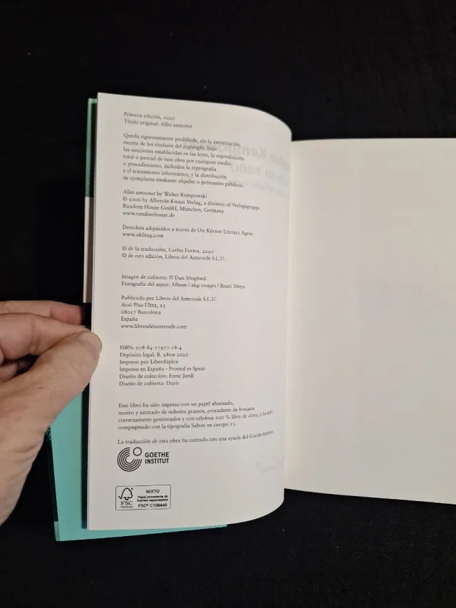 Walter Kempowski. Todo en vano