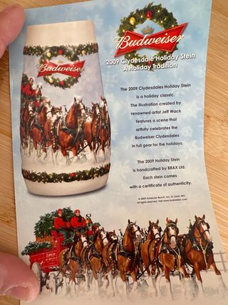 Boccale Budweiser da collezione