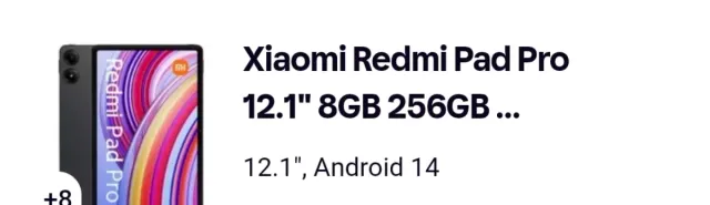 Xiaomi Redmi Pad Pro 12.1 8GB 256GB Negro +pencil