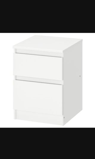 Mesitas de noche KULLEN IKEA blancas
