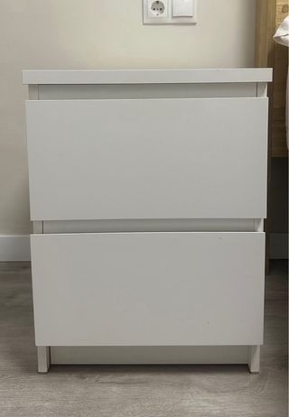 Mesitas de noche KULLEN IKEA blancas