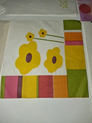 9 Servilletas Decoupage Flores y Diseños