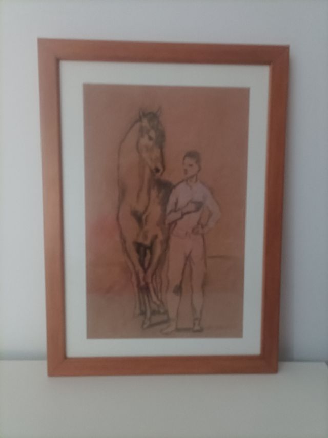 Lámina Picasso: Young man & horse