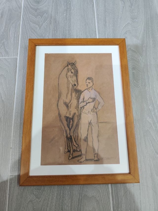 Lámina Picasso: Young man & horse