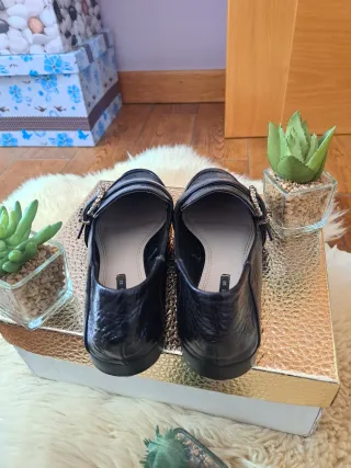 Mocasines Piel Zara Talla 37