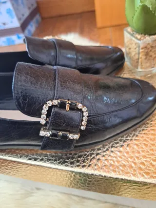 Mocasines Piel Zara Talla 37