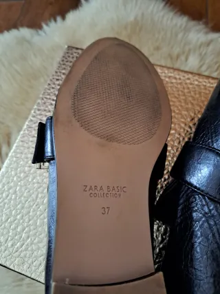 Mocasines Piel Zara Talla 37