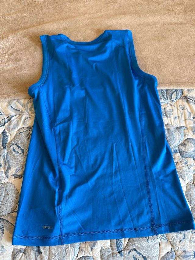 Puma canotta sportiva elasticizzata azzurra XL