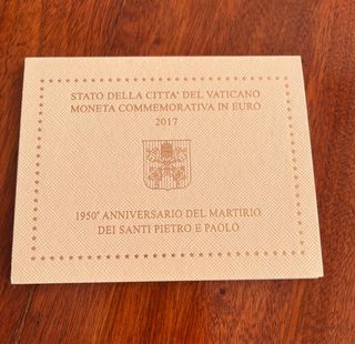 2 Euro Commemorativo Vaticano 2017