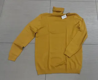 Maglioncino uomo dolcevita giallo XXL