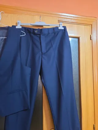 Traje de 3 piezas azul hombre