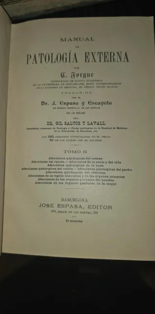 1910, Medicina Deformaciones - Libro antiguo