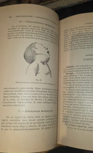 1910, Medicina Deformaciones - Libro antiguo