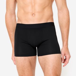Calzoncillo bóxer deportivo algodón pack 3 Hombre - Negro,