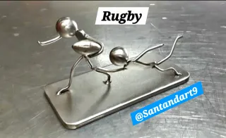 Figura Rugby Acero Inoxidable 316L