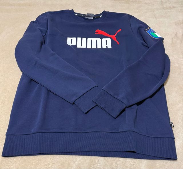 Felpa Puma Italia Blu Navy Taglia M