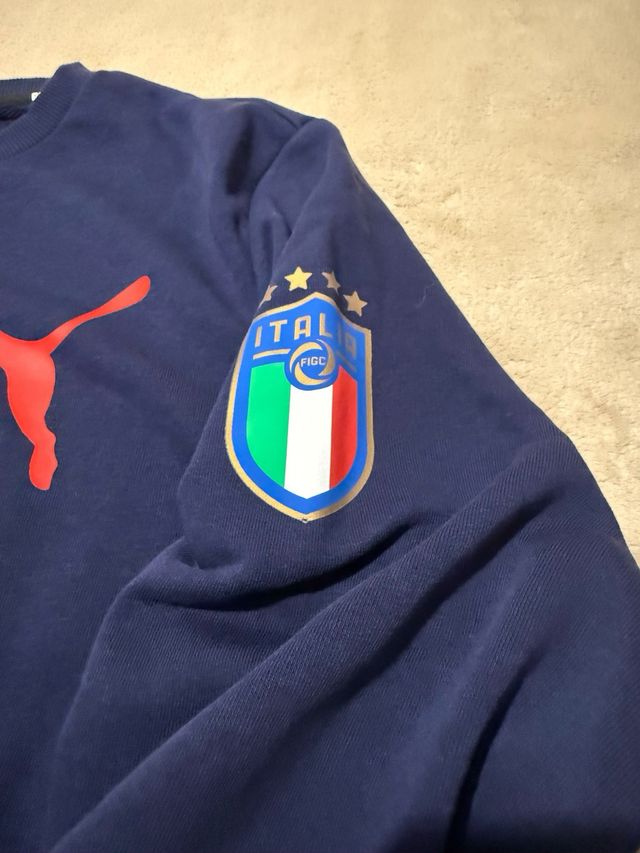 Felpa Puma Italia Blu Navy Taglia M