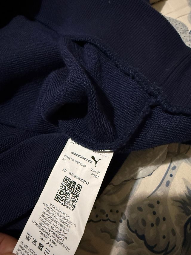 Felpa Puma Italia Blu Navy Taglia M