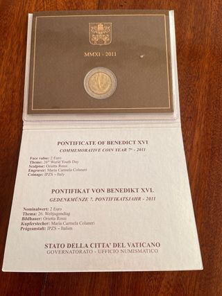 2 Euro Vaticano Commemorativo 2011